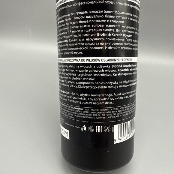 Biotin Keratin Booster Conditioner 33.8oz Made in Poland Strengthening - Picture 6 of 6